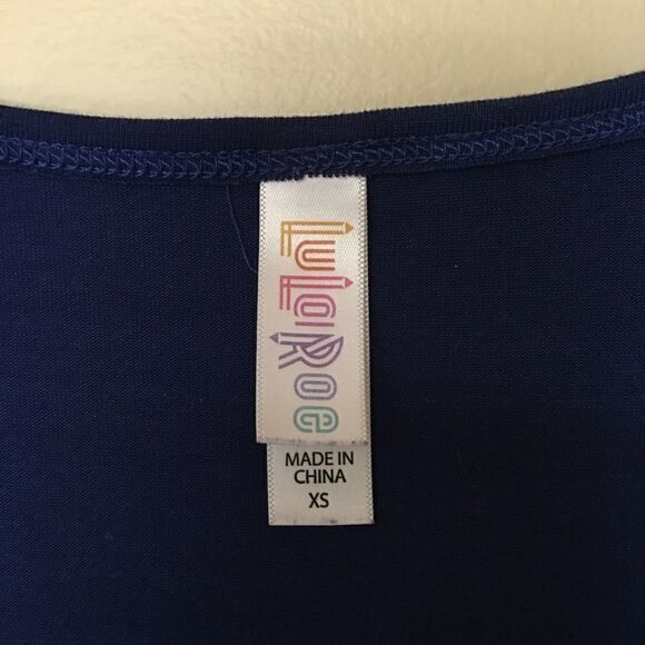 LuLaRoe Classic Tee in cobalt blue | Size XS - Picture 2 of 5